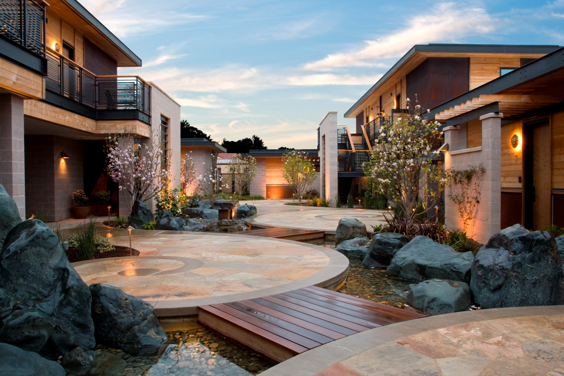 Courtyard of our Napa Valley Resort